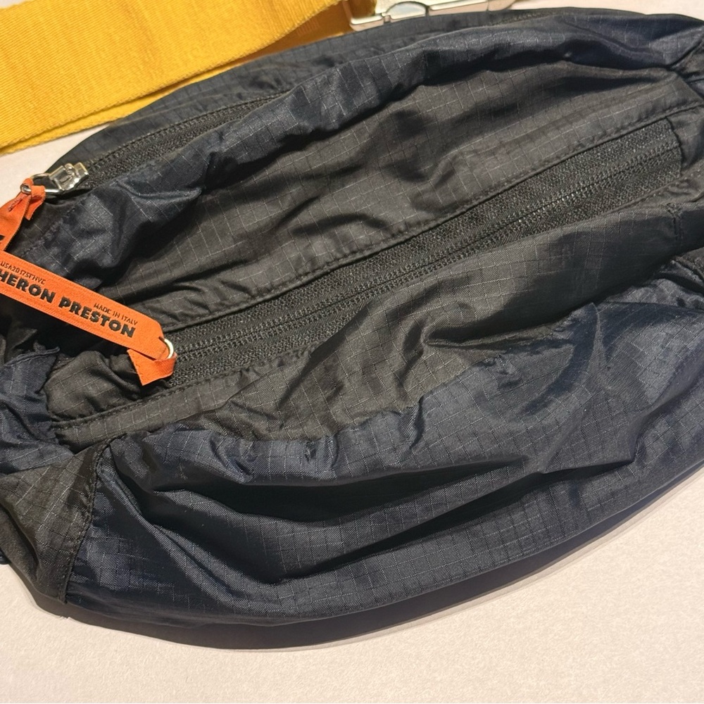 Heron Preston HP Fanny Pack Black Yellow Crossbody Made In Italy - Picture 14 of 14